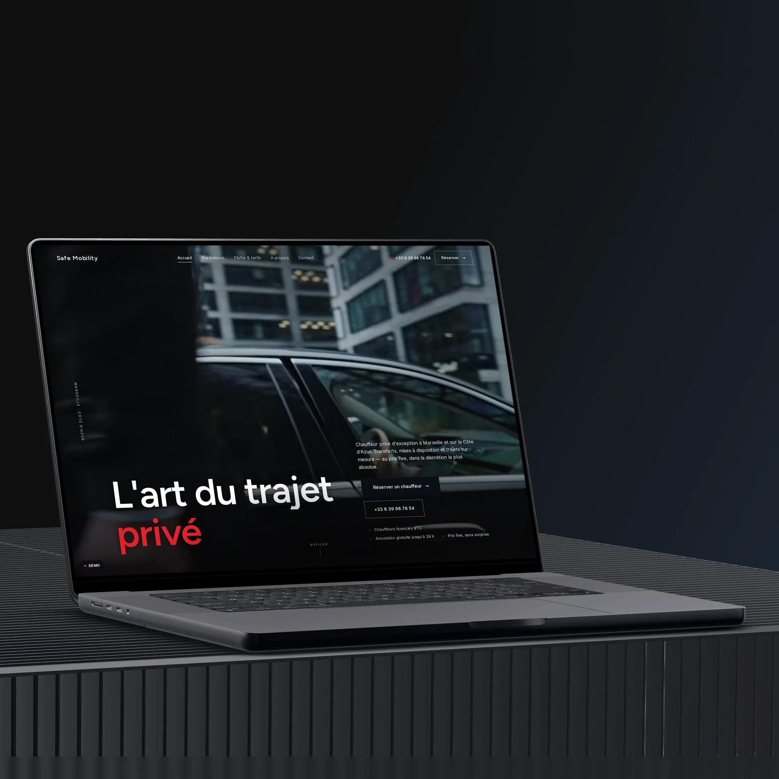Safe Mobility — site créé par AMWebDesigner